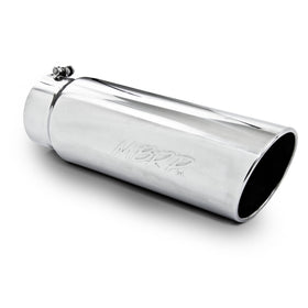 MBRP Universal Tip 6in OD Angled Rolled End 5in Inlet 18in Lgth T304 Exhaust - 0