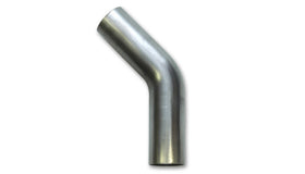 Vibrant 1.625in OD T304 SS 45 Deg Mandrel Bend 6in Leg Length (2.5in Centerline Radius) - 0
