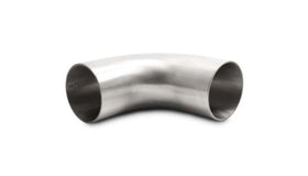 Vibrant 2.5in OD 4.13in Tangent Length T304 SS 90 Deg Mandrel Bend w/Extended Leg Length - 0