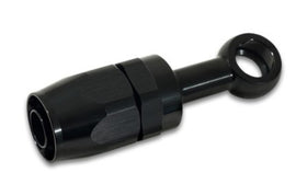 Vibrant -8AN Banjo Hose End Fitting for use with M14 or 9/16in Banjo Bolt - Aluminum Black - 0