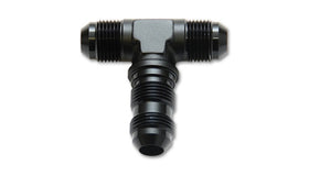 Vibrant -3AN Bulkhead Adapter Tee Fitting - Anodized Black Only - 0