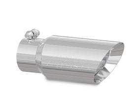 MBRP Universal Tip 4in OD 3in Inlet 10in Length Dual Wall Angled End T304 - 0