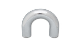Vibrant 1.75in O.D. Universal Aluminum Tubing (180 degree Bend) - Polished - 0