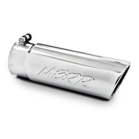 MBRP Universal Tip 4in O.D. Angled Rolled End 3 inlet 10 length - 0