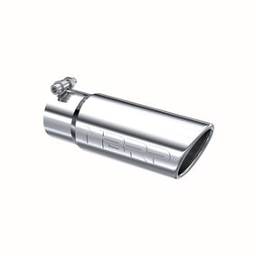 MBRP Universal Tip 3in O.D. Angled Rolled End 3 inlet 10 length - 0