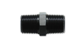 Vibrant 3/8in NPT x 3/8in NPT Straight Union Pipe Adapter Fitting - Aluminum - 0