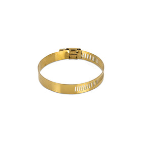 Mishimoto High-Torque Worm Gear Clamp 2.83in.-3.74in. (72mm-95mm) - Pack of 2 - Gold - 0