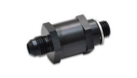 Vibrant Fuel Pump Check Valve -8AN Male Flare to 12mm x 1.5 Metric - 0