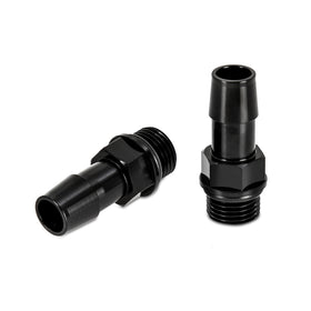 Mishimoto 16X1.5 TO 1/2in. Hose Barb Aluminum Fittings (Pack of 2) - 0