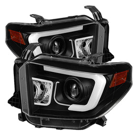 Spyder Toyota Tundra 2014-2016 Projector Headlights Light Bar DRL Black PRO-YD-TTU14-DRL-BK - 0