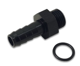 Vibrant Aluminum Male -8AN ORB to 1/2in Barb w/O-Ring - Anodized Black - 0