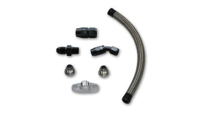 Vibrant Univ Oil Drain Kit incl 12in Teflon lined S.S. hose Fitting - 0