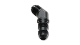 Vibrant -6AN Bulkhead Adapter 45 Degree Elbow Fitting - Anodized Black Only - 0