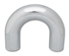 Vibrant 3.5in O.D. Universal Aluminum Tubing (180 degree Bend) - Polished - 0
