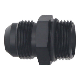 DeatschWerks 10AN ORB Male to 10 AN Male Flare Adapter (Incl O-Ring) - Anodized Matte Black - 0