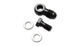 Vibrant -4AN Male Banjo Fitting 8mm x 1.0 Metric Aluminum + 2 Washers - 0