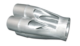 Vibrant 4-1 SS Merge Collectors (2-1/8in Inlet Slipover ID 3-1/2in Merge Outlet OD) Single Unit - 0