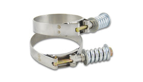 Vibrant SS T-Bolt Clamps Pack of 2 Size Range: 2.46in to 2.76in OD For use w/ 2.25in ID Coupling - 0