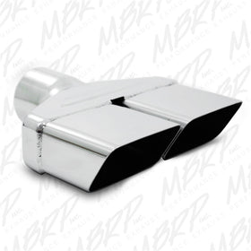 MBRP Universal Tip 8inx 2.375in ID Rectangle 2.5in O.D. inlet 8.25in length T304 - 0
