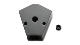 Vibrant Billet Aluminum Y-Block Fitting with 1/8in NPT Port - 3/8in NPT x 3/8in NPT x 3/8in NPT - 0