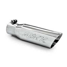 MBRP Universal Tip 3in O.D. Dual Wall Angled 2 inlet 12 length - 0