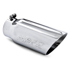 MBRP Universal Tip 5 O.D. Dual Wall Angled 4 inlet 12 length - 0