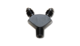 Vibrant -3AN x -3AN x 1/8in NPT Y-Adapter Fitting - Aluminum - 0