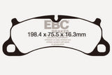 EBC 12-15 Porsche 911 (991) (Cast Iron Rotor only) 3.8 Carrera S Redstuff Front Brake Pads