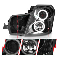 Load image into Gallery viewer, ANZO 2003-2007 Cadillac Cts Projector Headlights w/ Halo Black (CCFL)