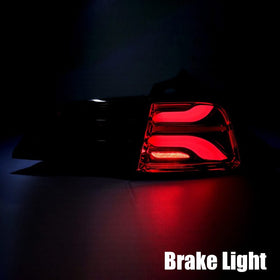 AlphaRex 20-22 Tesla Model Y PRO-Series LED Tail Lights Jet Black w/Seq Sig - 0