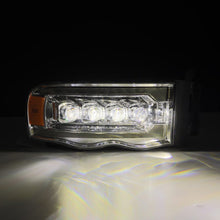 Load image into Gallery viewer, AlphaRex 02-05 Dodge Ram 1500 NOVA LED Proj Headlights Plank Style Chrome w/Activ Light/Seq Signal