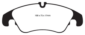 EBC 11 Audi A6 2.0 Turbo Yellowstuff Front Brake Pads