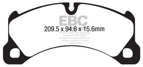 EBC 10+ Porsche Cayenne 3.6 Yellowstuff Front Brake Pads - 0