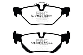 EBC 13+ BMW X1 2.0 Turbo (28i) Yellowstuff Rear Brake Pads - 0