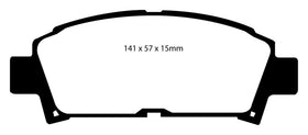 EBC 93-95 Toyota MR2 2.0 Turbo Yellowstuff Front Brake Pads - 0