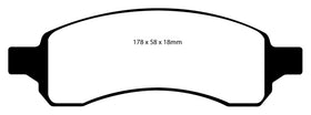 EBC 07+ Buick Enclave 3.6 Yellowstuff Front Brake Pads - 0