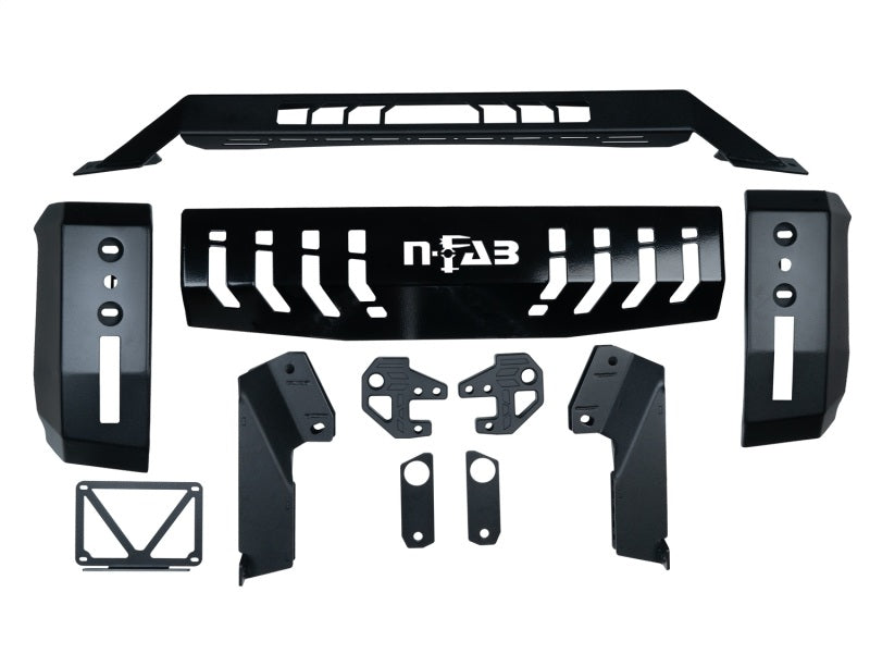 N-Fab HVM Bull Bar 19-23 GMC 1500 - Tex. Black
