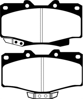 EBC 90-91 Toyota 4 Runner 2.4 Yellowstuff Front Brake Pads - 0