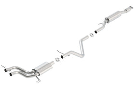 Borla 13-15 Hyundai Veloster Turbo 1.6L AT/MT FWD 2dr Dual Center Rear Exit Cat-Back Exhaust - 0