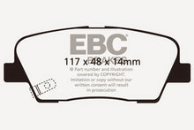 Load image into Gallery viewer, EBC 11+ Hyundai Equus 4.6 Redstuff Rear Brake Pads