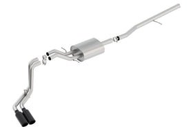 Borla S-Type Cat-Back 14-15 Sierra 1500 Std Bed/CC Short Bed 143.5in WB Side Exit Exhaust Black Tips - 0