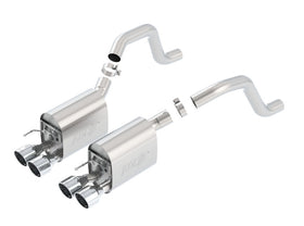 Borla 06-13 Chevy Corvette C6 ZO6/ZR1 Manual Trans S-Type II Rear Section Exht Dual Rd Rolled Tips - 0