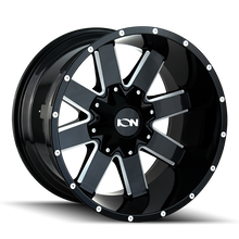 Load image into Gallery viewer, ION Type 141 17x9 / 6x135 BP / 18mm Offset / 106mm Hub Gloss Black Milled Wheel