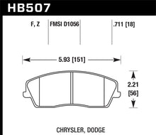 Load image into Gallery viewer, Hawk 09-10 Dodge Challenger SE/06-10 Charger SE/05-10 Chrysler 300 HPS Street Front Brake Pads