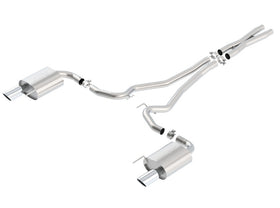 Borla S-Type Cat-Back 15-17 Ford Mustang GT 5.0L V8 MT/AT 2.5in pipe 4in tip - 0