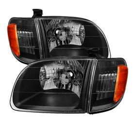 xTune Toyota Tundra Regular/Access Cab 00-04 OEM Style Headlights & Corner Lights HD-JH-TTUN00-AM-BK - 0
