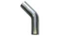 Vibrant 1.5in O.D. T304 SS 45 deg Mandrel Bend 6in x 6in leg lengths (1.5in Centerline Radius)-1