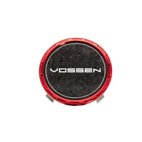Vossen Classic Carbon Billet Sport Cap 2.0 - Large (VHFL) - Transparent Red - Forged (Gloss)