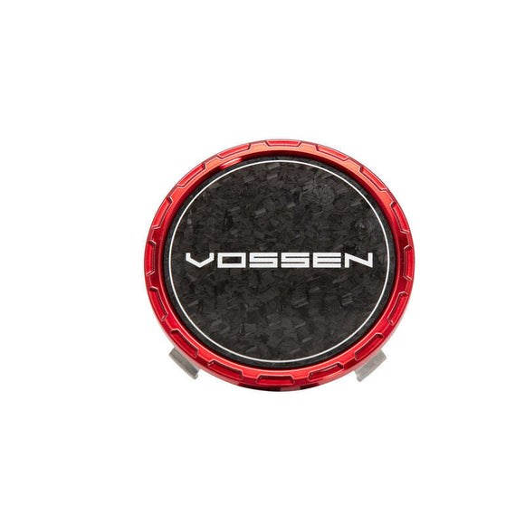 Vossen Classic Carbon Billet Sport Cap 2.0 - Large (VHFL) - Transparent Red - Forged (Gloss)