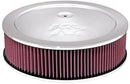 K&N 14in Red Custom Air Cleaner Assembly - 5.125in ID x 14in OD x 3.75in H x 1.25in Drop Base-1